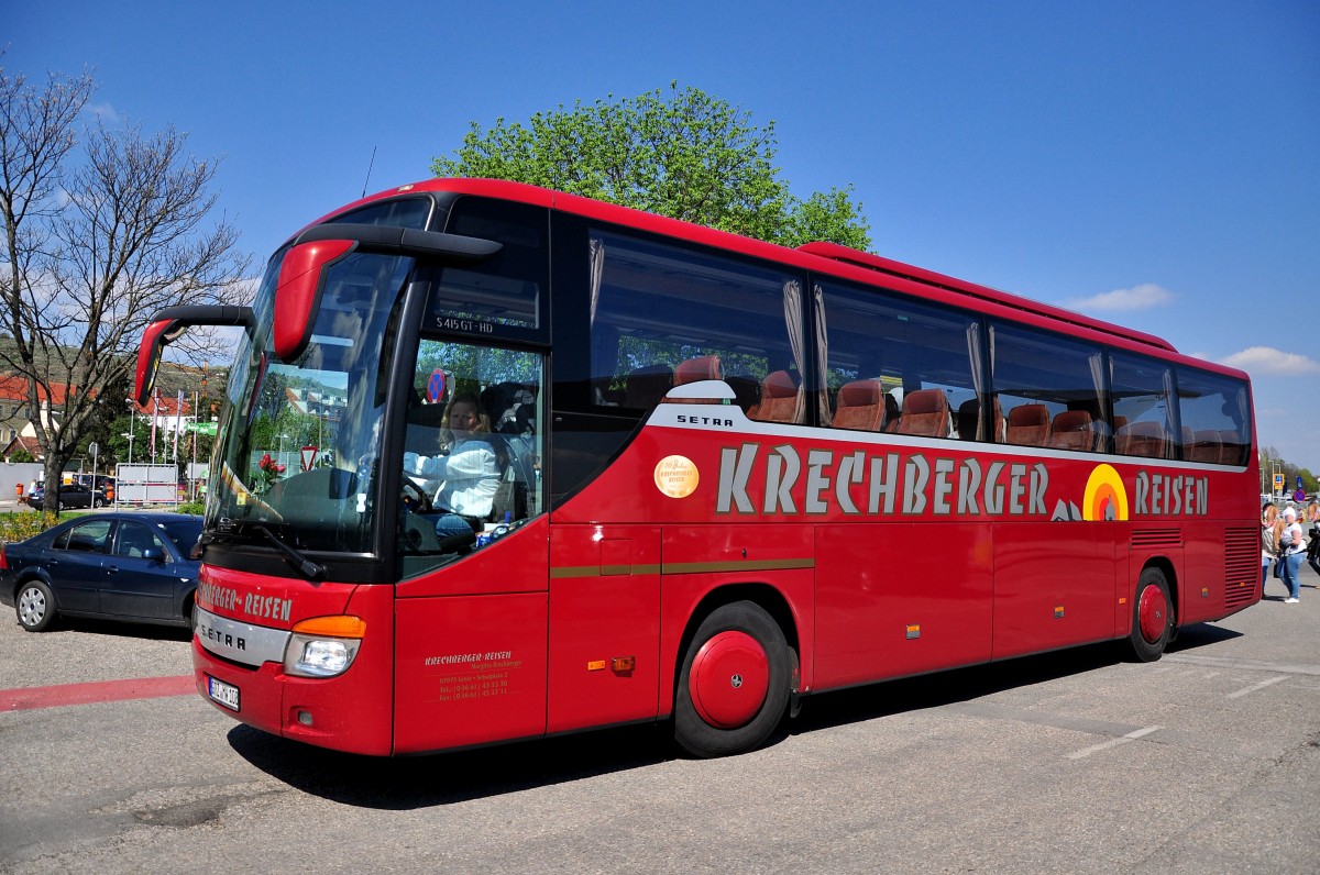 Setra 415 GT-HD von Krechberger Reisen aus �sterreich im April 2015 in Krems.