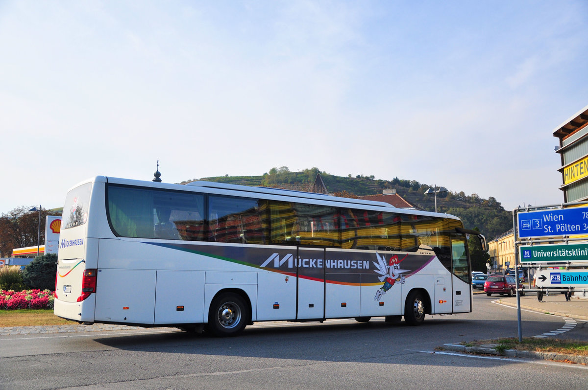 Setra 415 GT-HD von M�ckenhausen Reisen aus der BRD in Krems.