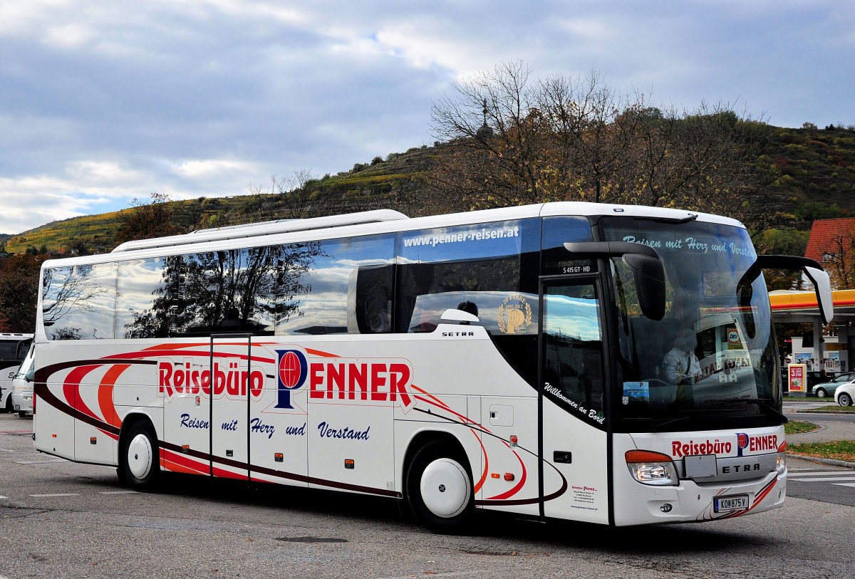 Setra 415 GT-HD von Penner Reisen aus �sterreich im Herbst 2013 in Krems.