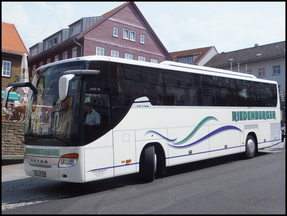 Setra 415 GT-HD von Riedenberger aus Deutschland in Tann/Rhön.