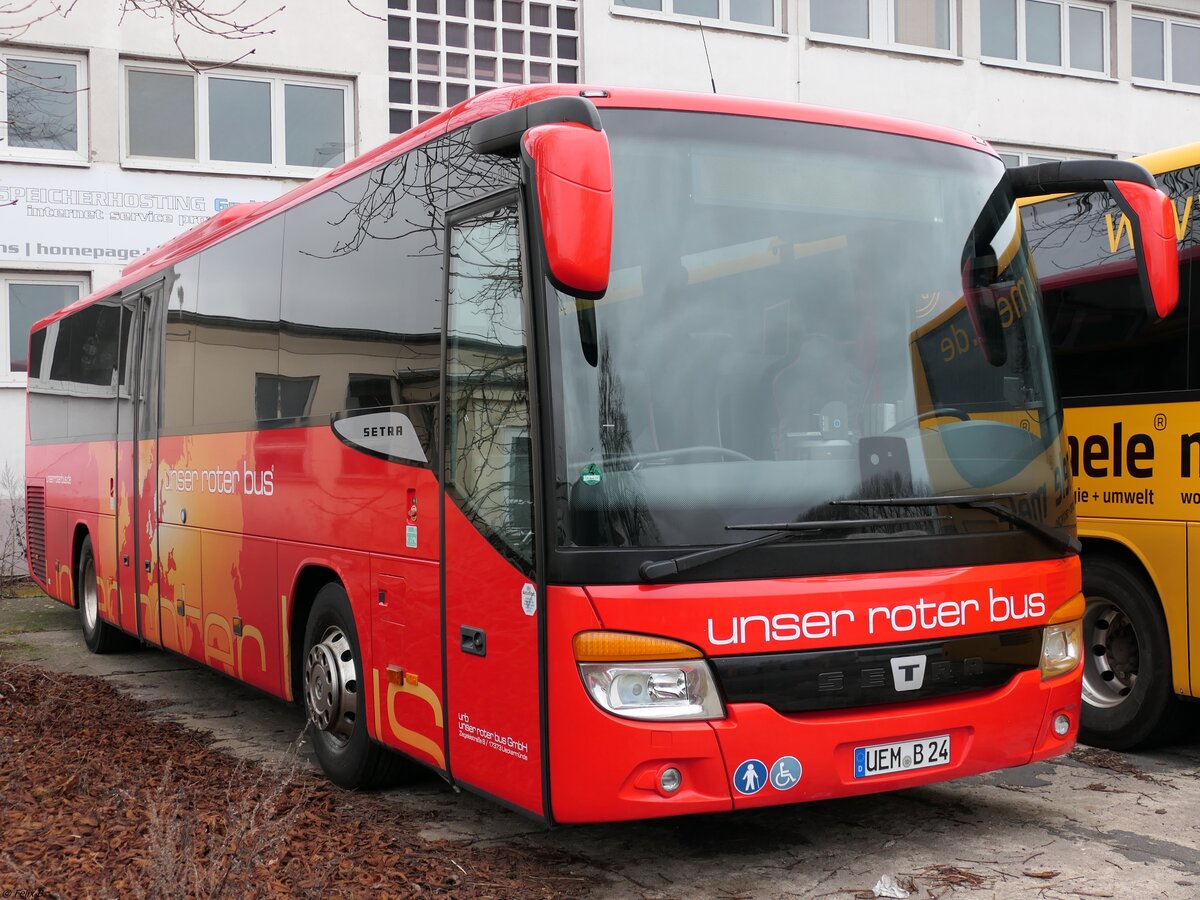 Setra 415 H von URB aus Deutschland in Ueckermünde. 