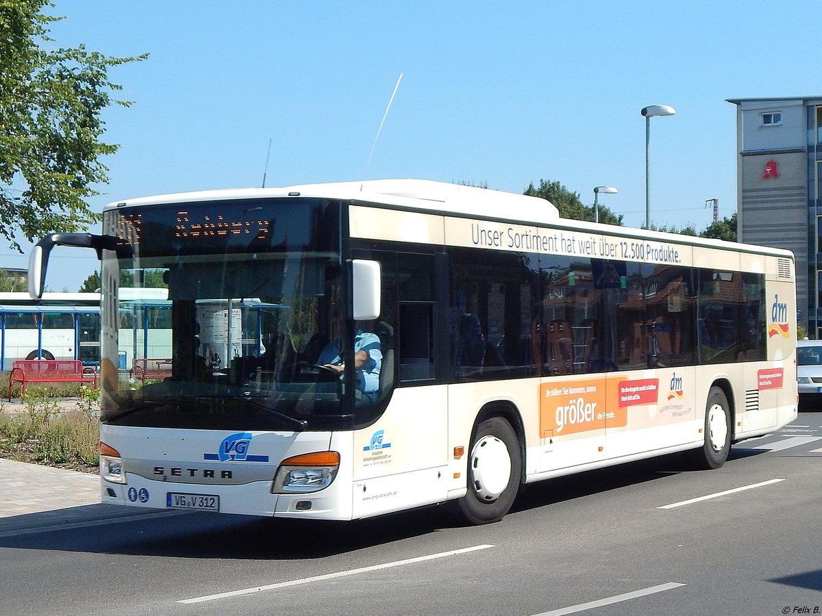Setra 415 NF der Anklamer Verkehrsgesellschaft mbH in Anklam.