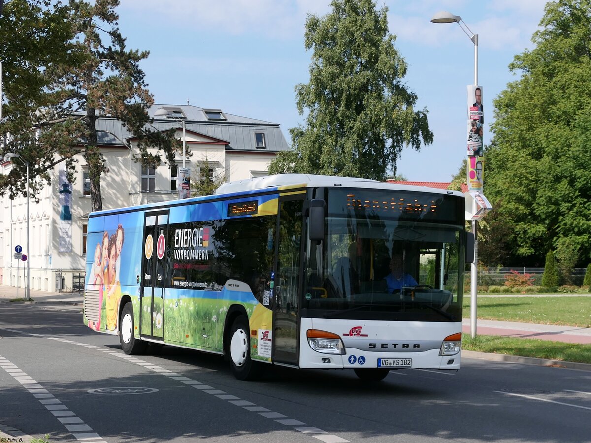 Setra 415 NF der Anklamer Verkehrsgesellschaft mbH in Greifswald.