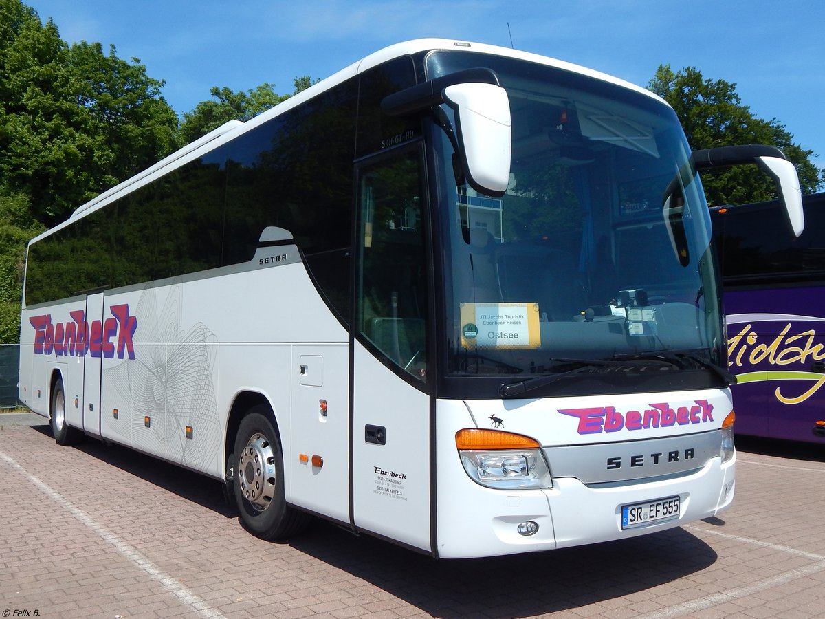 Setra 416 GT-HD von Ebenbeck aus Deutschland im Stadthafen Sassnitz.