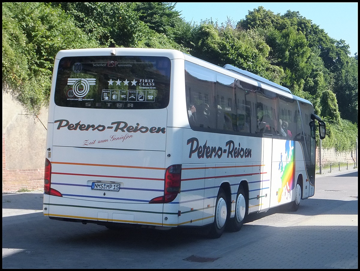 Setra 416 GT-HD von Peters-Reisen aus Deutschland im Stadthafen Sassnitz.