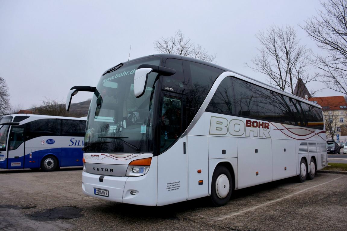 Setra 416 HDH von BOHR Reisen aus der BRD im Dez. 2017 in Krems.