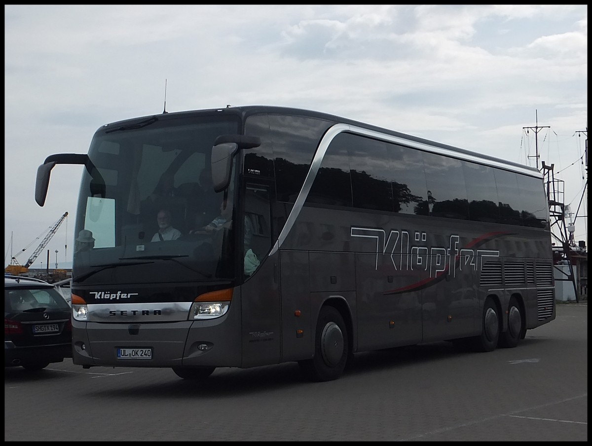 Setra 416 HDH von Kl�pfer aus Deutschland im Stadthafen Sassnitz.