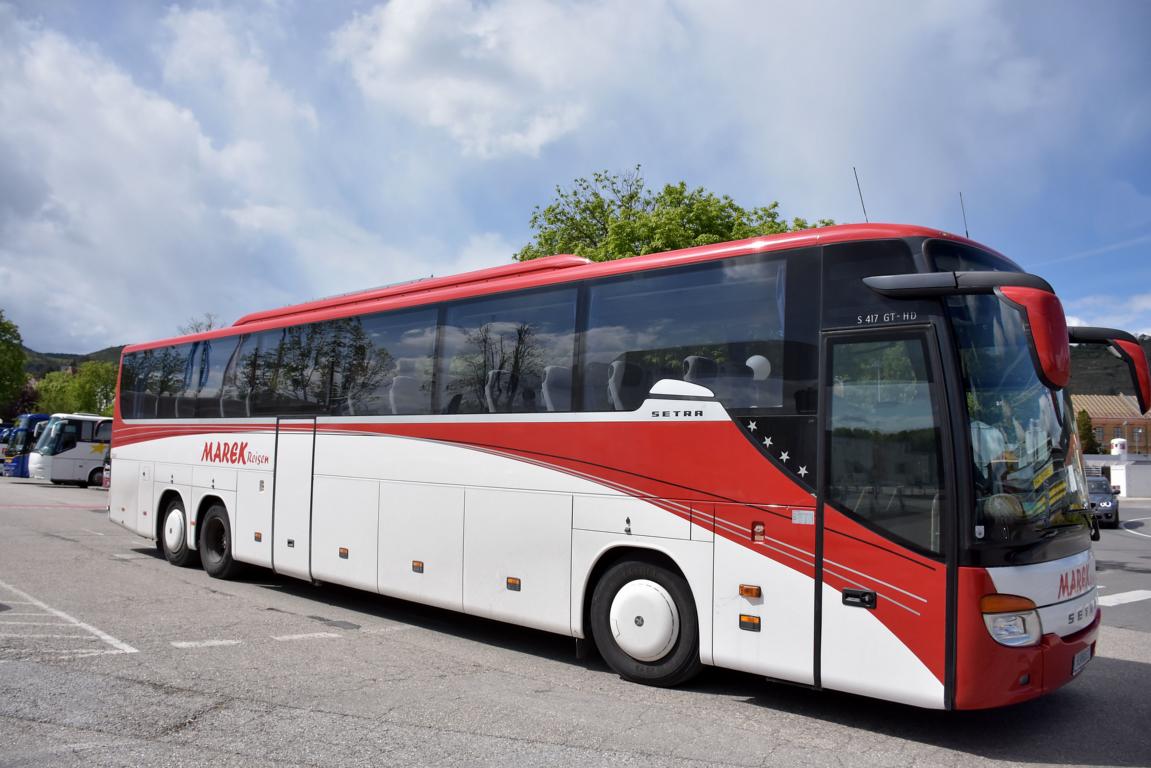 Setra 417 GT-HD von MAREK Reisen aus Nieder�sterreich in Krems.