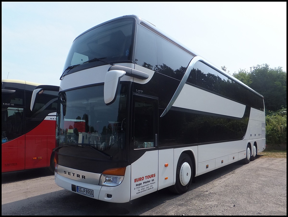 Setra 431 DT von Euro Tours aus Deutschland in Binz.