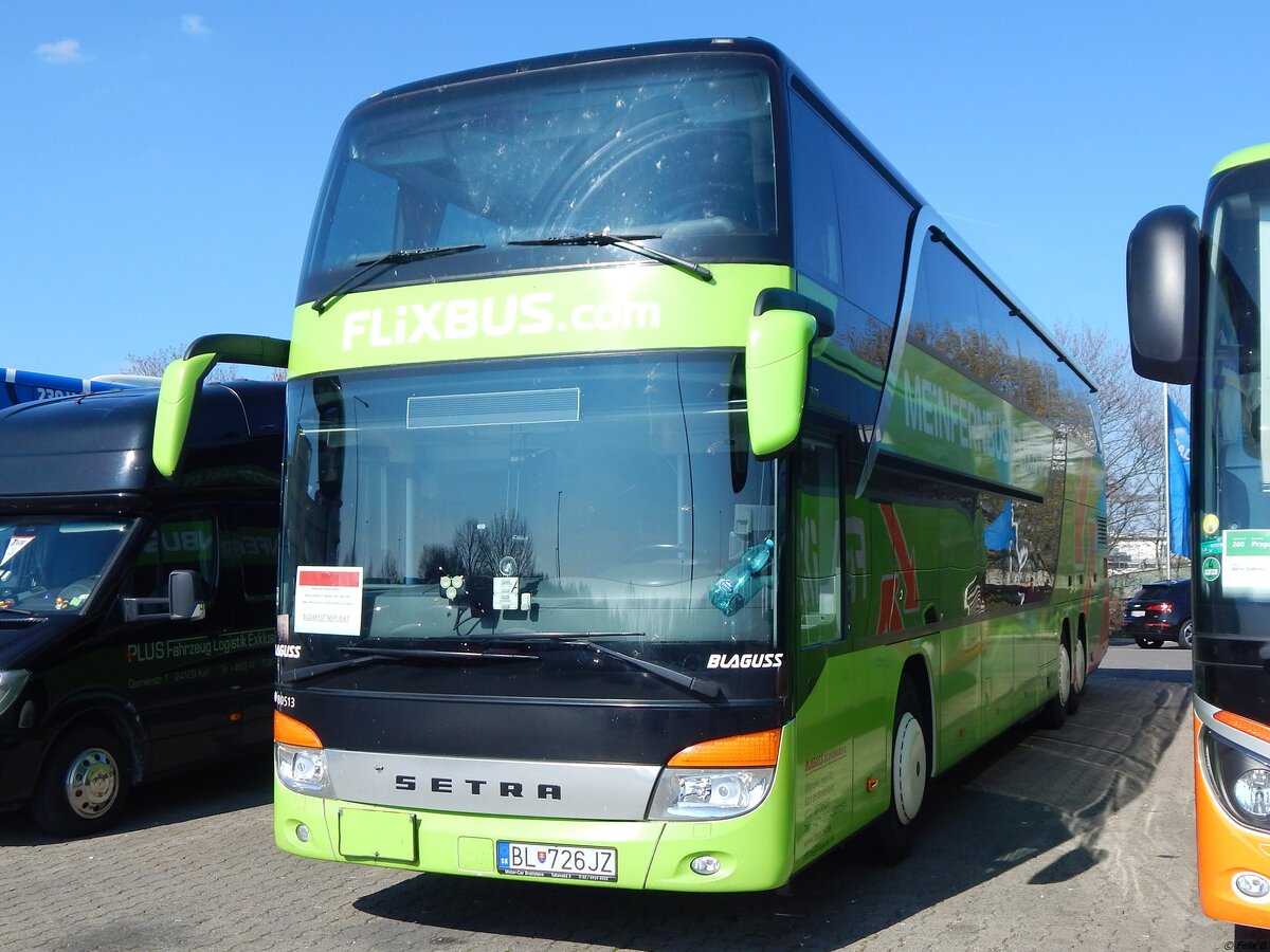 Setra 431 DT von Flixbus/Blaguss aus der Slowakei in Berlin.