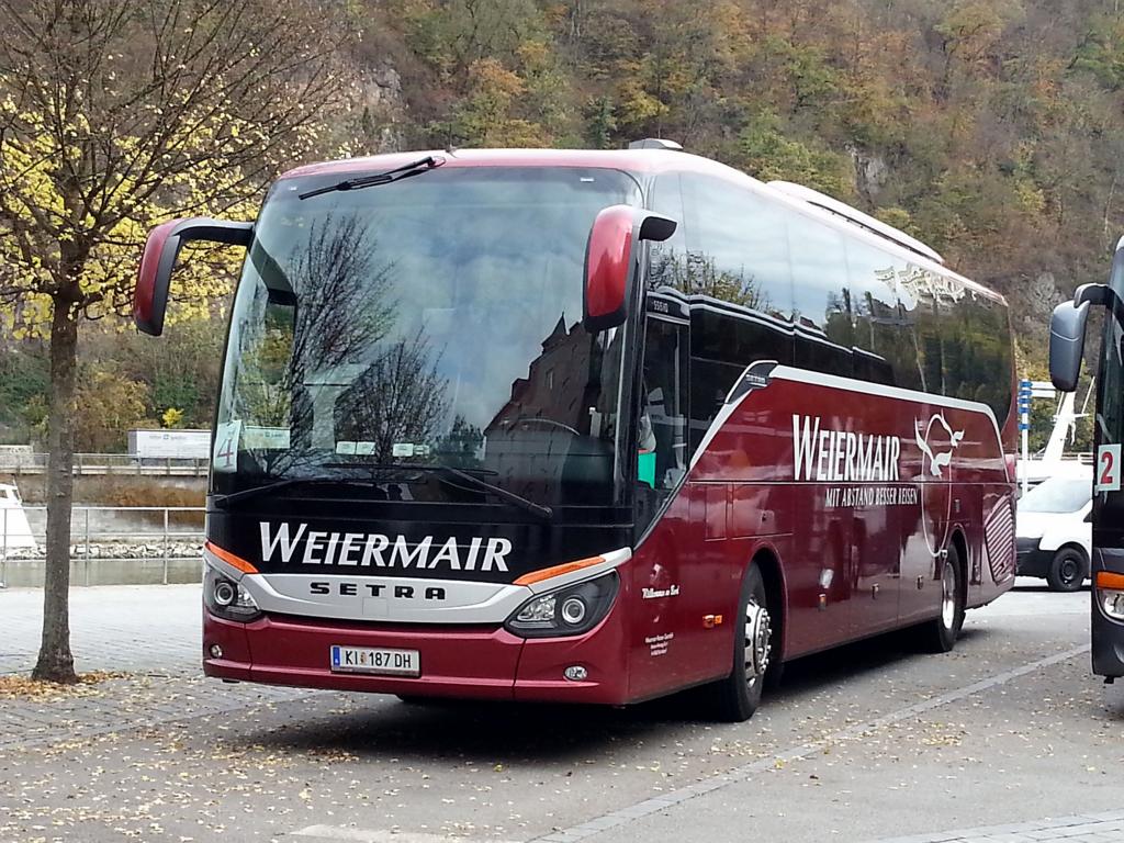 Setra 500er-Serie von Weiermair Reisen aus �sterreich 2017 in Passau gesehen.