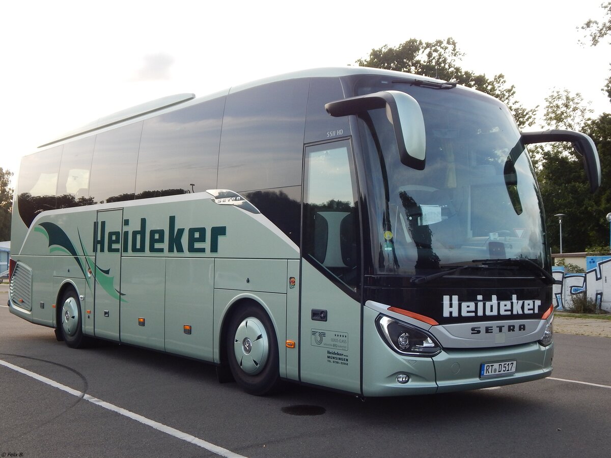 Setra 511 HD von Heideker aus Deutschland in Neubrandenburg. 