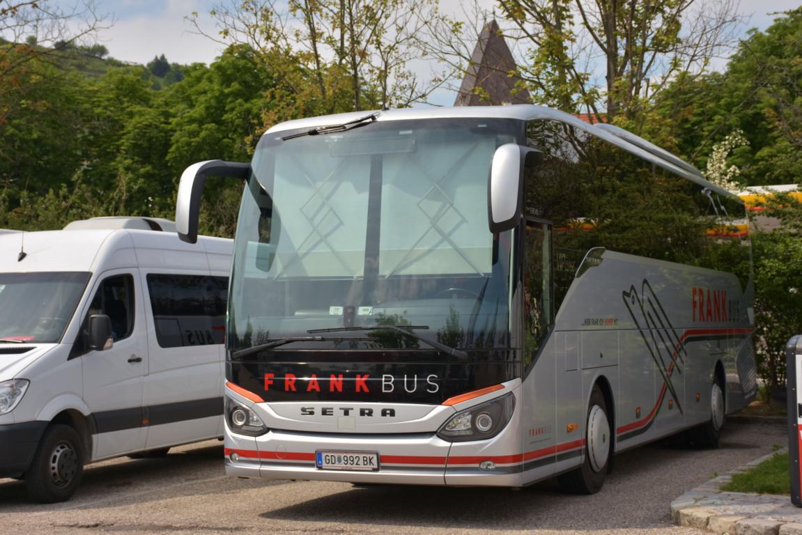 Setra 515 HD von Frank Reisen �sterreich im Mai 2018 in Krems.