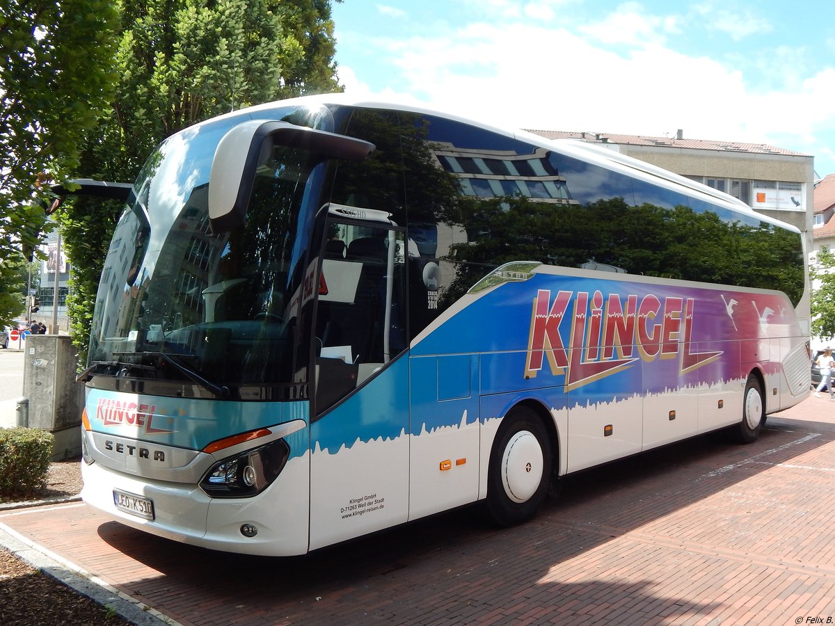 Setra 515 HD von Klingel aus Deutschland in Ulm.