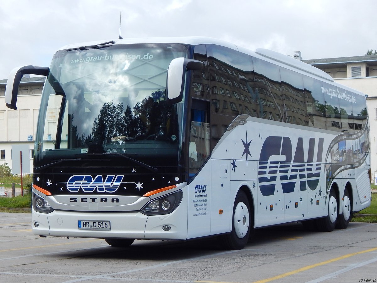 Setra 516 HD von Grau aus Deutschland in Prora.