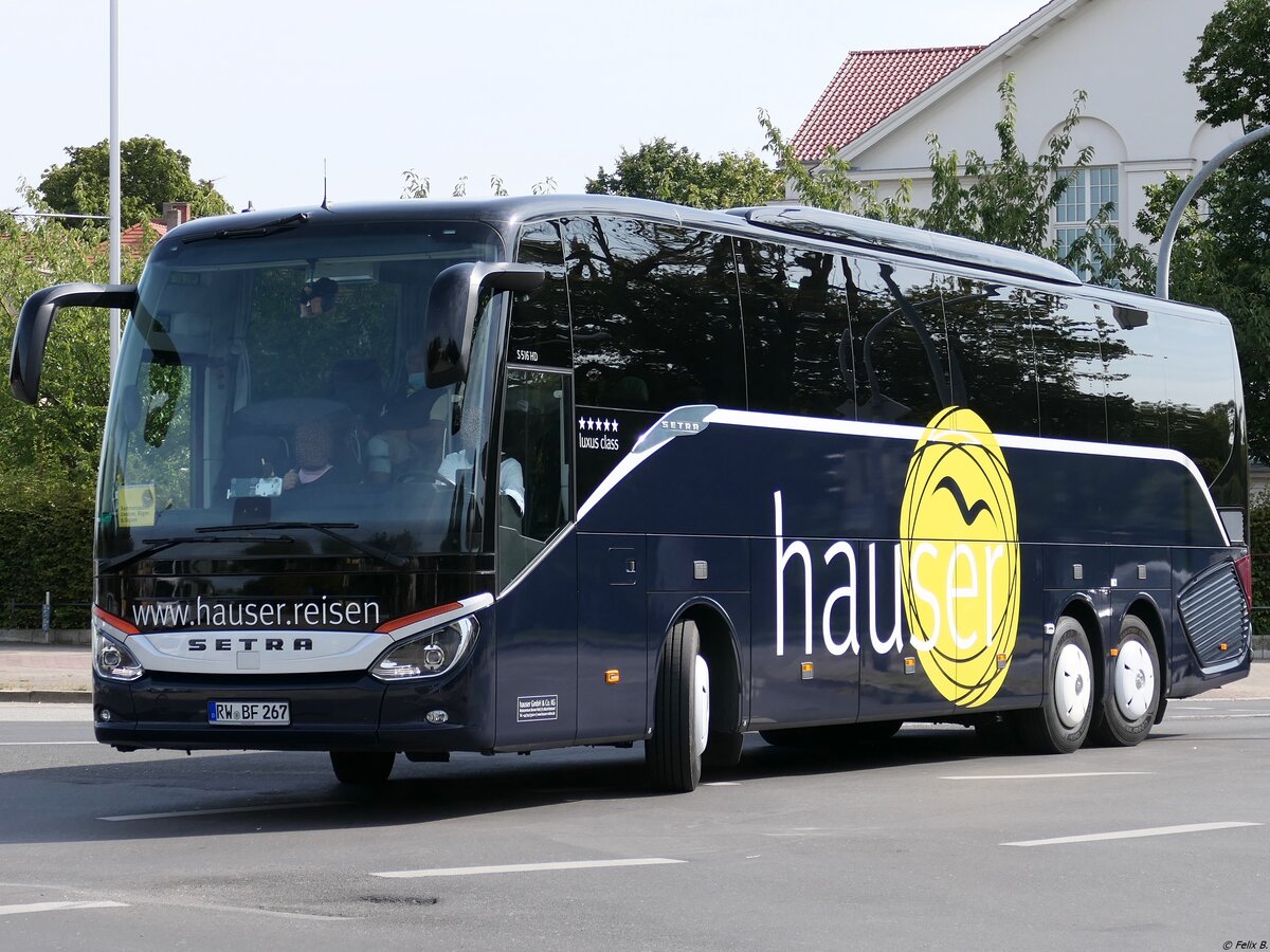 Setra 516 HD von Hauser aus Deutschland in Greifswald.