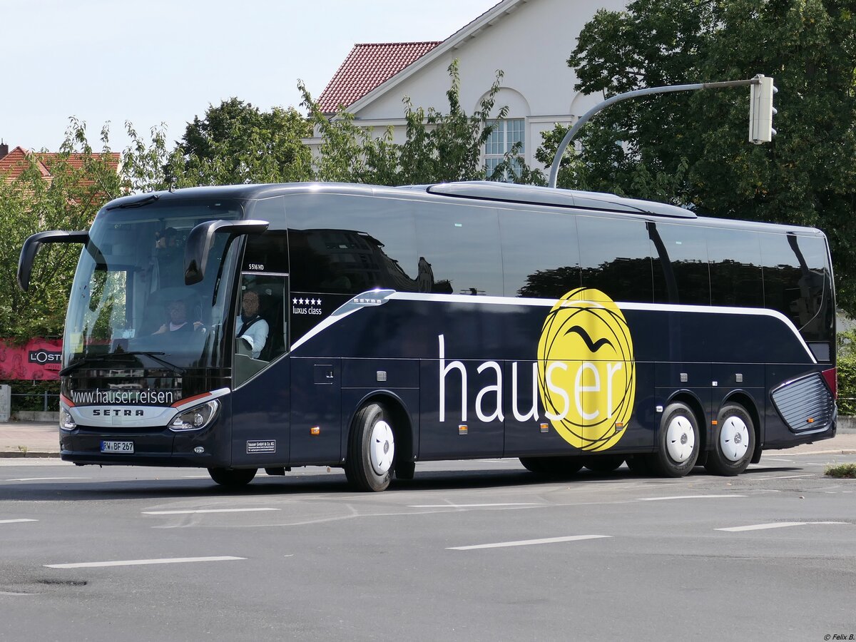 Setra 516 HD von Hauser aus Deutschland in Greifswald.