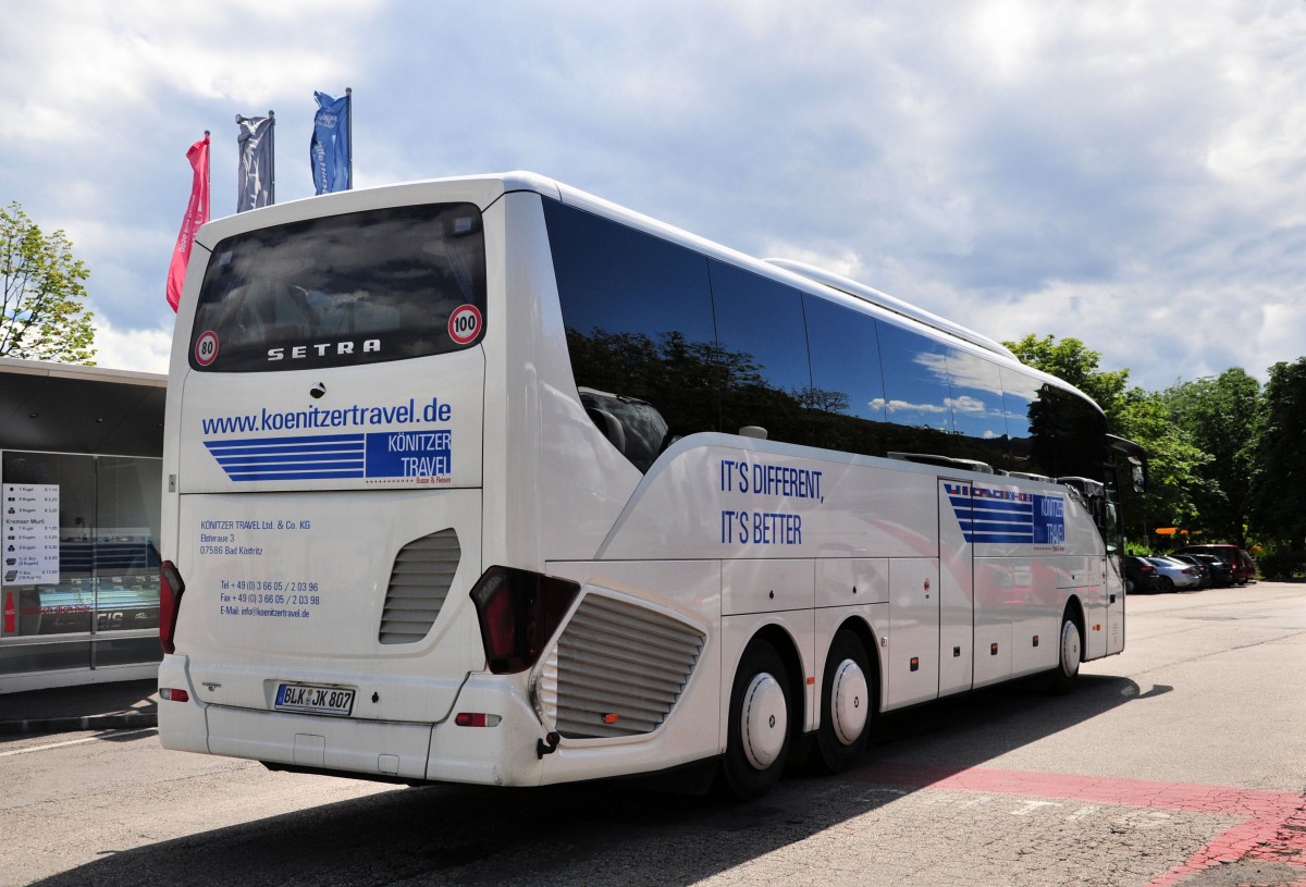 Setra 516 HD vom K�nitzer Omnibusbetrieb aus der BRD im Juni 2015 in Krems.