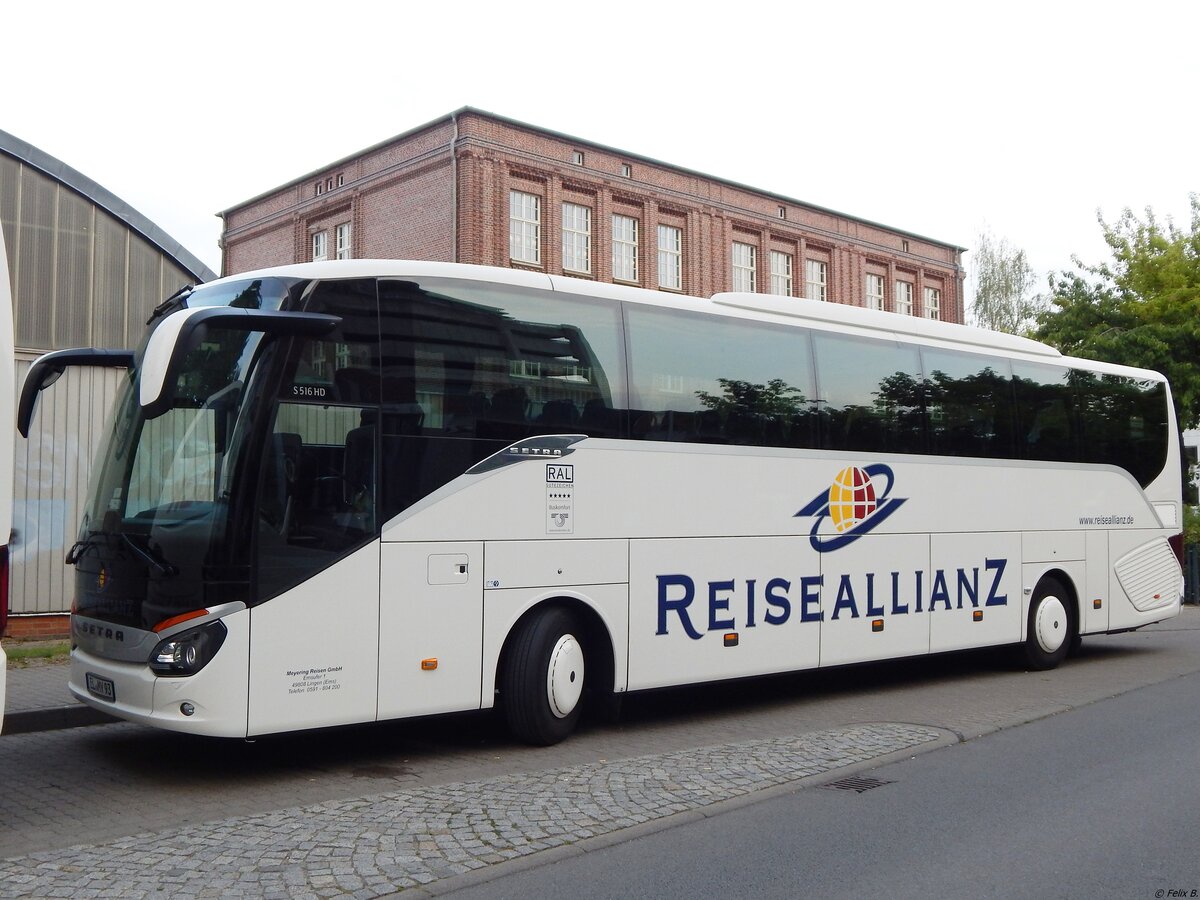 Setra 516 HD von Meyering-Reisen aus Deutschland in Neubrandenburg. 