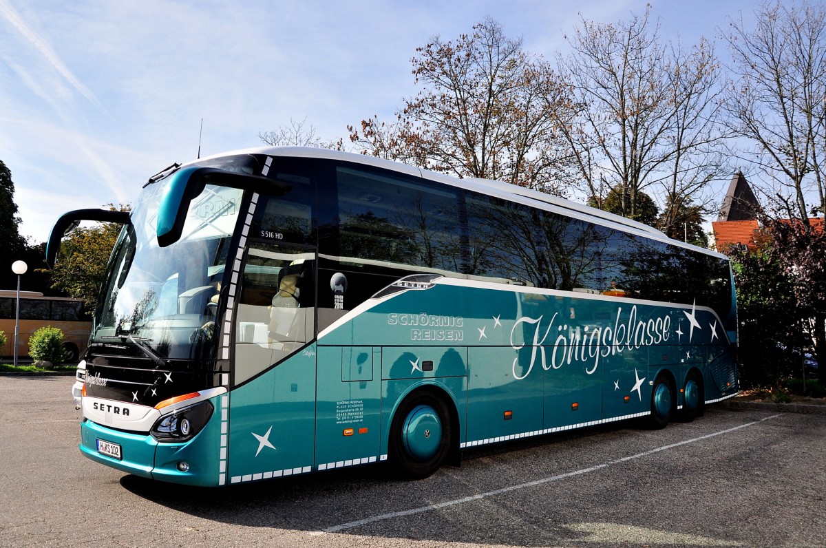 Setra 516 HD von Sch�rnig Reisen aus der BRD am 24.9.2014 in Krems.