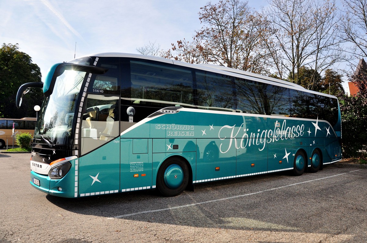 Setra 516 HD von Sch�rnig Reisen aus der BRD am 24.9.2014 in Krems.