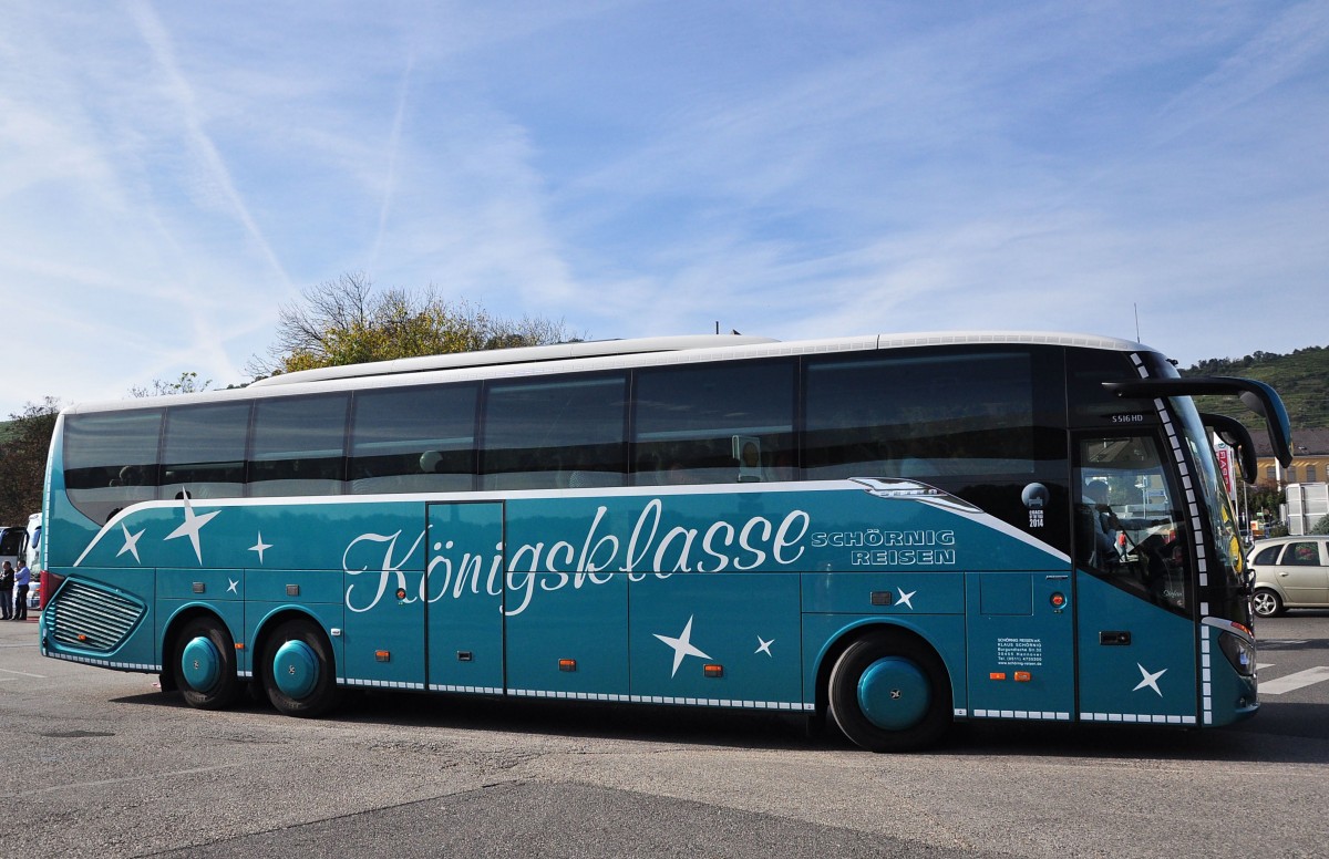 Setra 516 HD von Sch�rnig Reisen aus der BRD am 24.9.2014 in Krems.