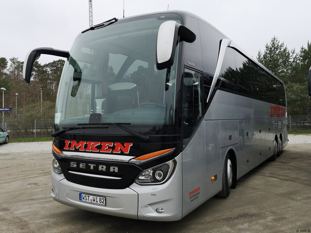 Setra 516 HDH von Imken aus Deutschland in Binz.