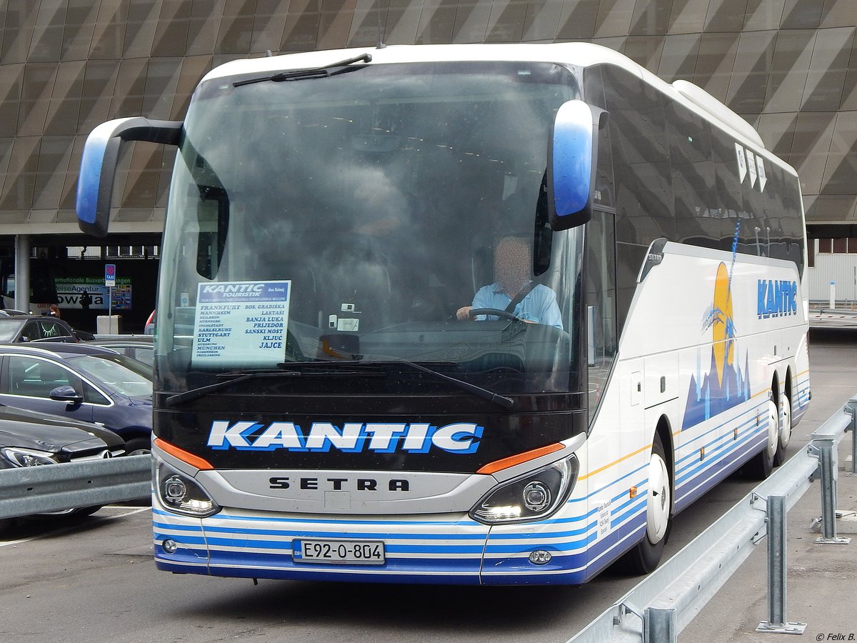 Setra 517 HD von Kantic aus Bosnien-Herzegowina in Stuttgart. 