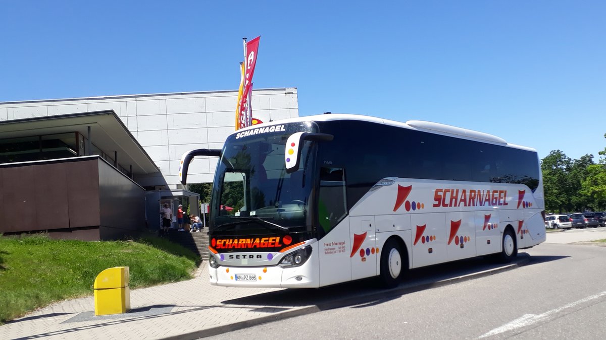 Setra S 15 HD Scharnagel-Reisen auf der Rastst�tte Sindelfinger-Wald A8 Richtung M�nchen