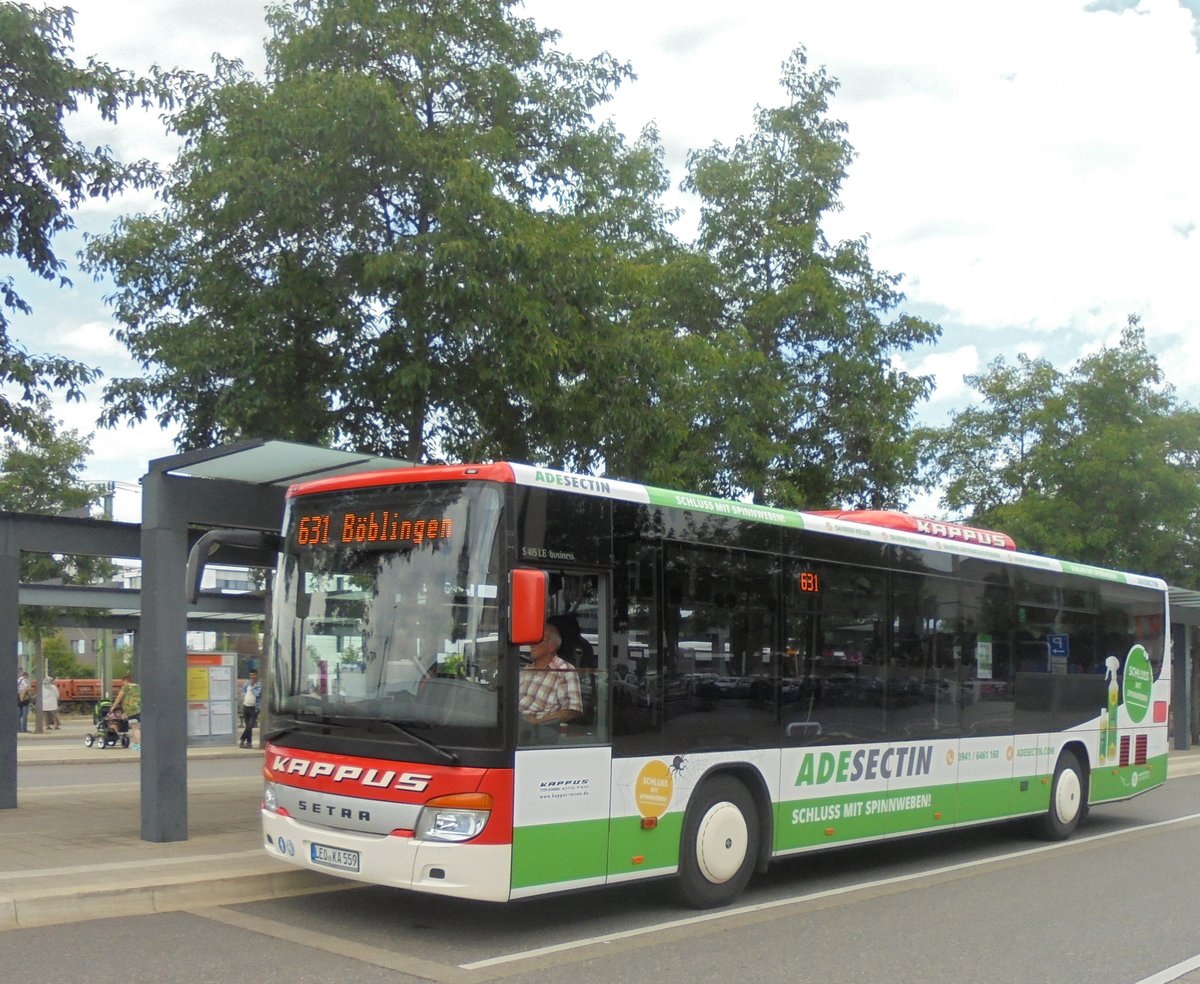 Setra S 415 LE Fa. Kappus-Leonberg auf der Linie Leonberg-B�blingen, in B�blingen ZOB