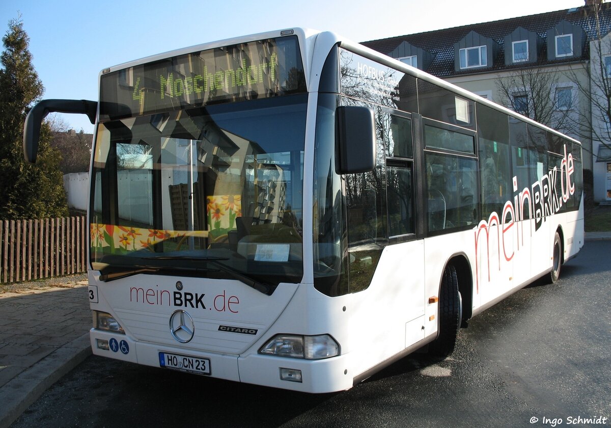 Stadtwerke Hof | HofBus | Nr. 23 | HO-CN 23 | Mercedes-Benz Citaro | 29.11.2011 in Hof