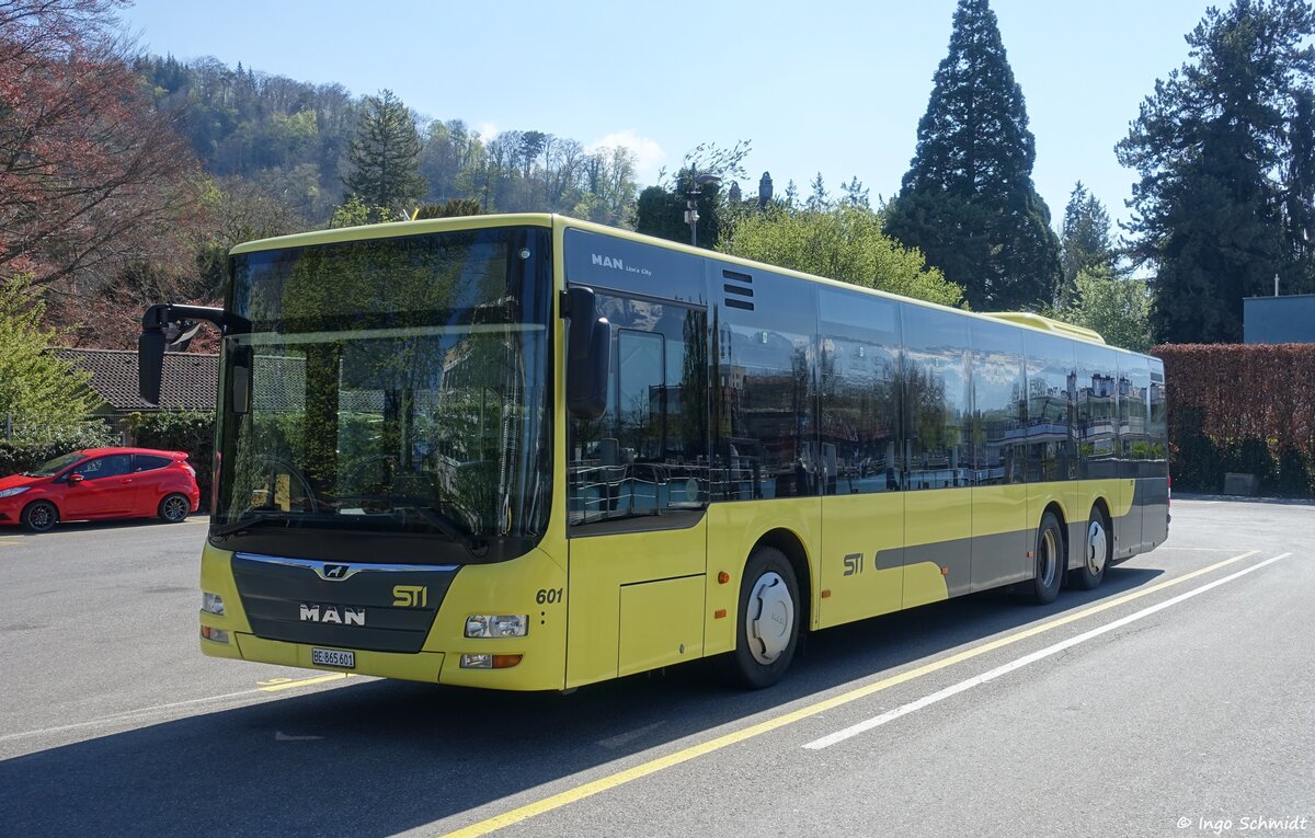 STI Bus aus Thun | Nr. 601 | BE�865 601 | MAN Lion`s City C | 17.04.2022 in Thun