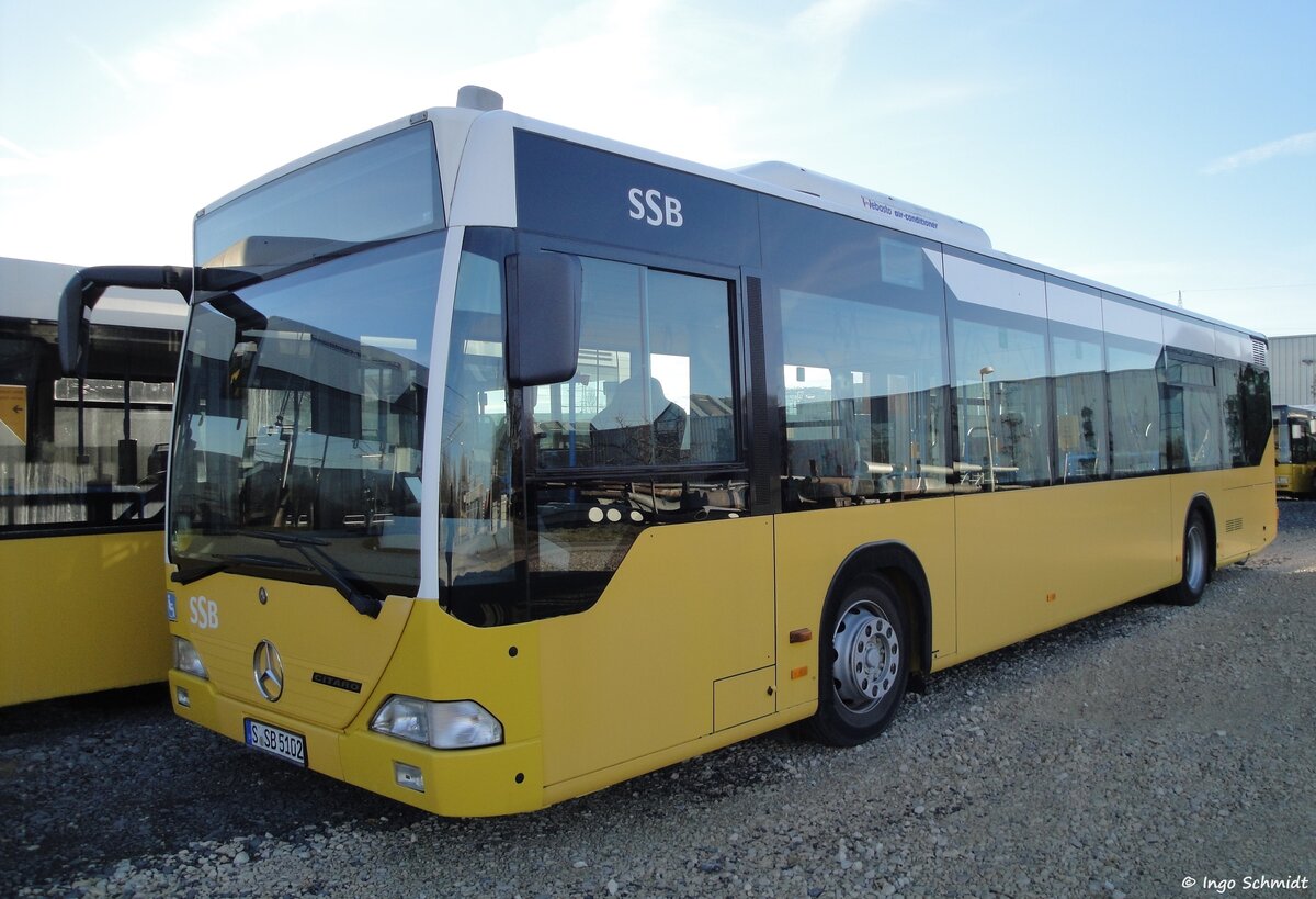Stuttgarter Straßenbahnen (SSB) | Fahrschule | Nr. 5102 | S-SB 5102 | Mercedes-Benz Citaro | 28.12.2015 in Stuttgart
