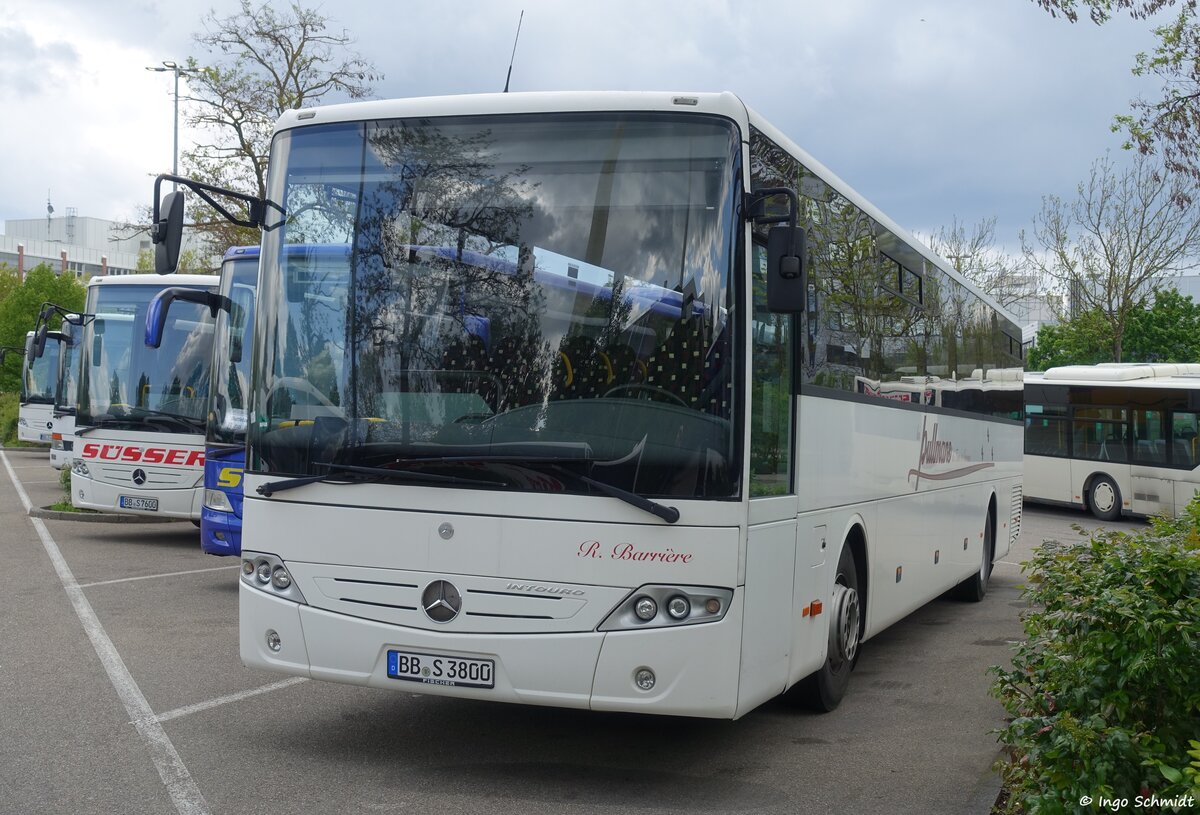 Süsser Reisen & Transport aus Deckenpfronn | BB-S 3800 | Mercedes-Benz Intouro II ME | 12.05.2019 in Sindelfingen