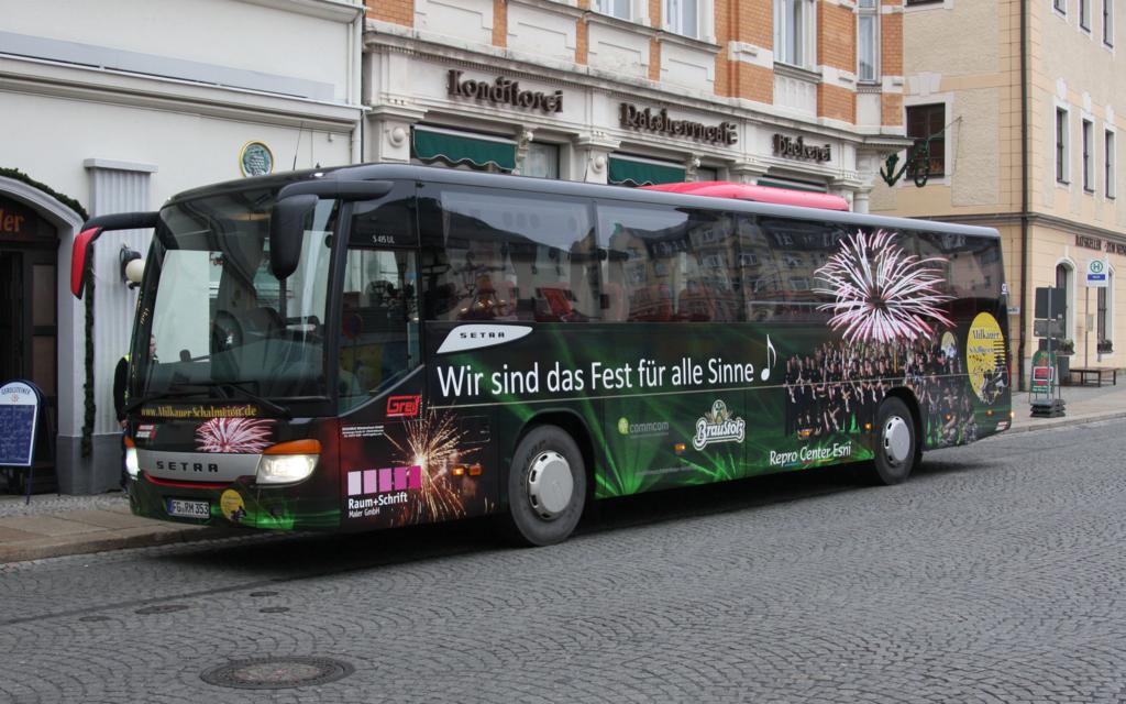�berland Reisebus Setra 415 UL am 6.12.2014 in Annaberg - Buchholz.