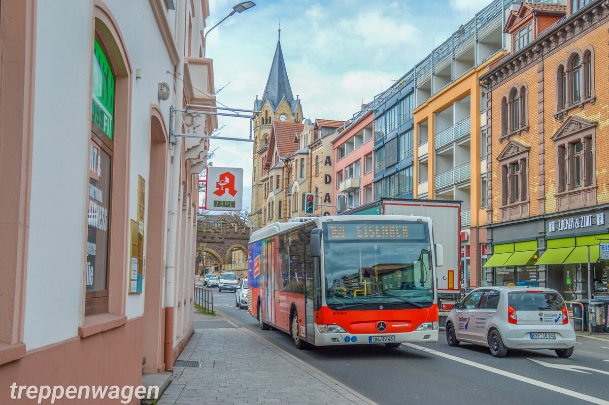 UH-RV 46 auf dem Weg zum Eisenacher Bahnhof. 