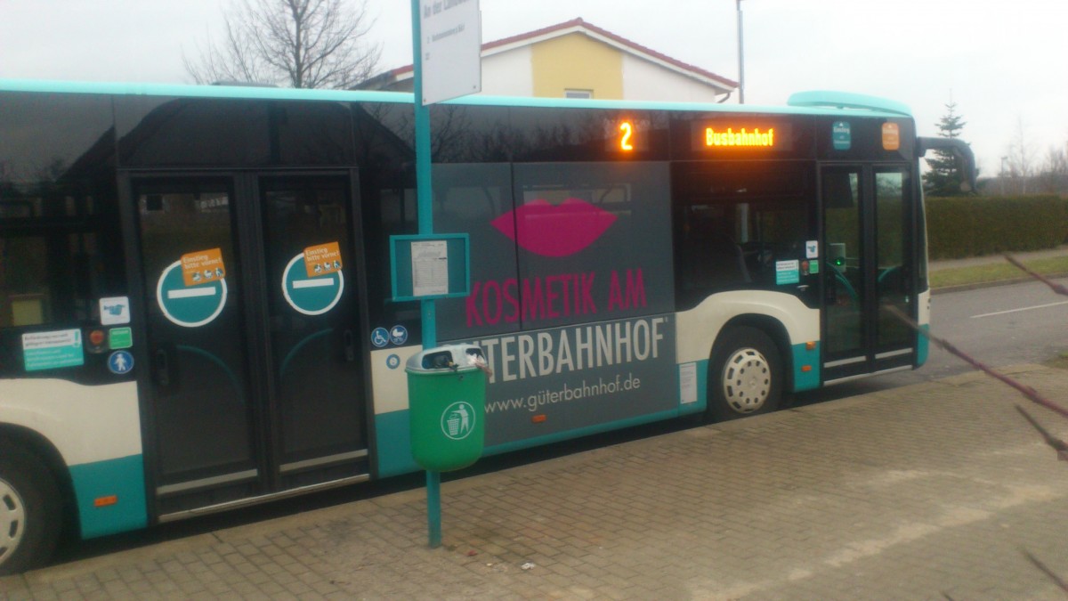 ...und noch die rechte Seite mit dem Traffic Board f�r die Kosmetik am Citaro NB SW 592