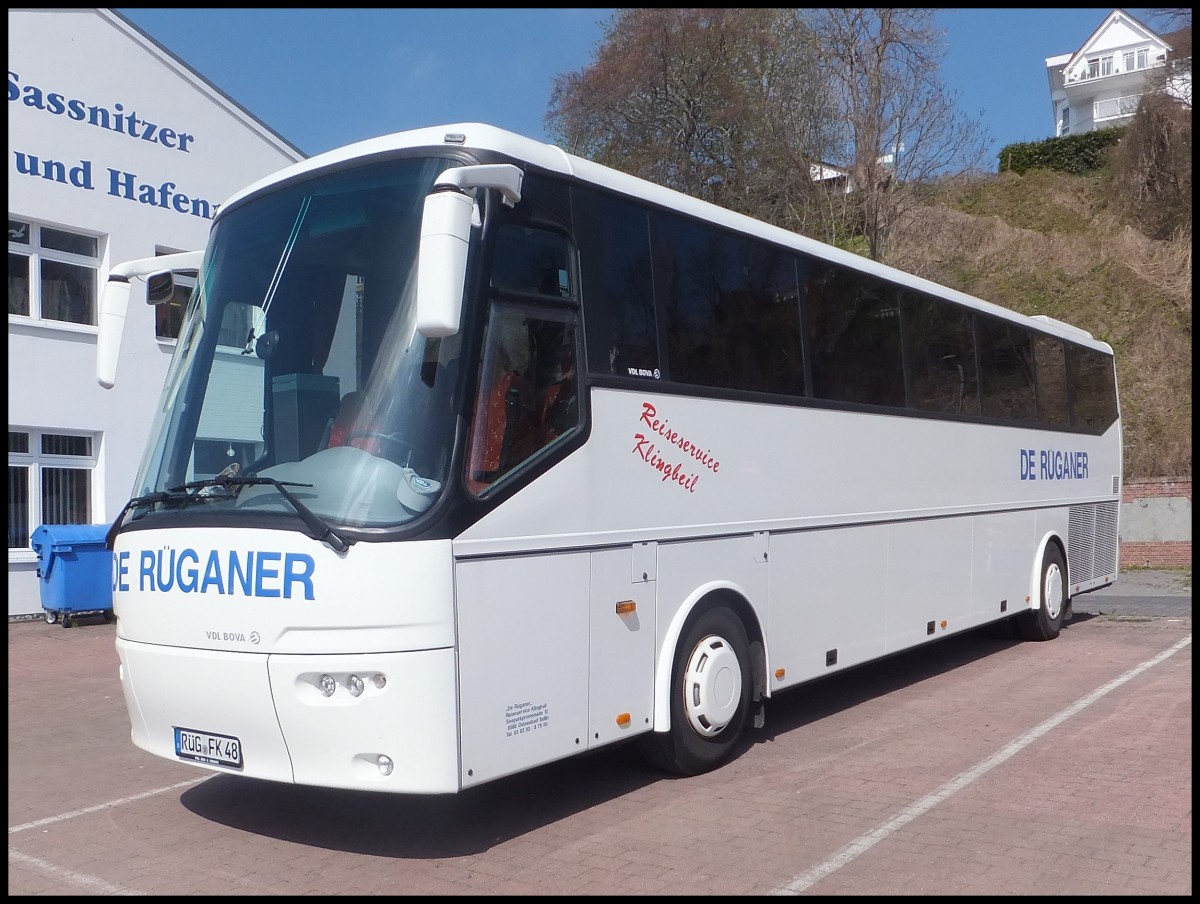 VDL Bova Futura von De R�ganer aus Deutschland im Stadthafen Sassnitz.