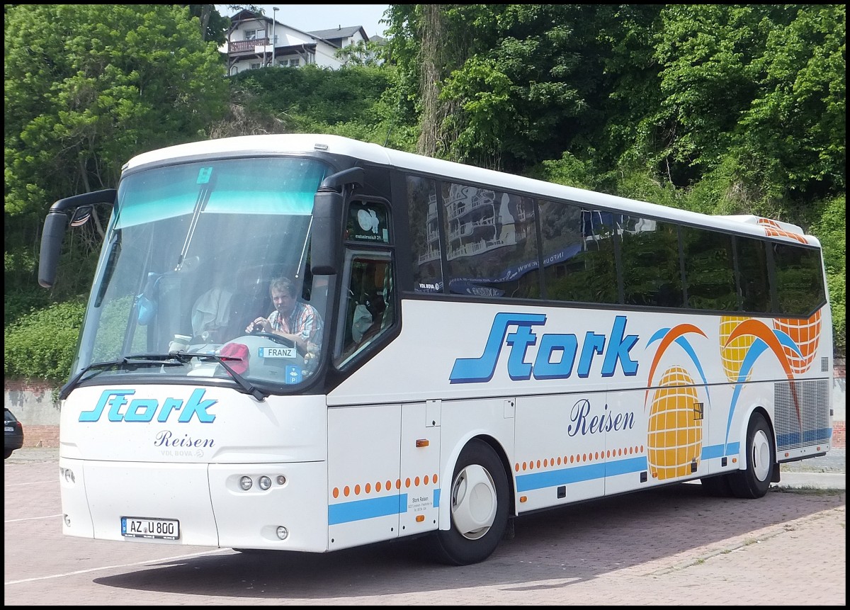 VDL Bova Futura von Stork Reisen aus Deutschland im Stadthafen Sassnitz.