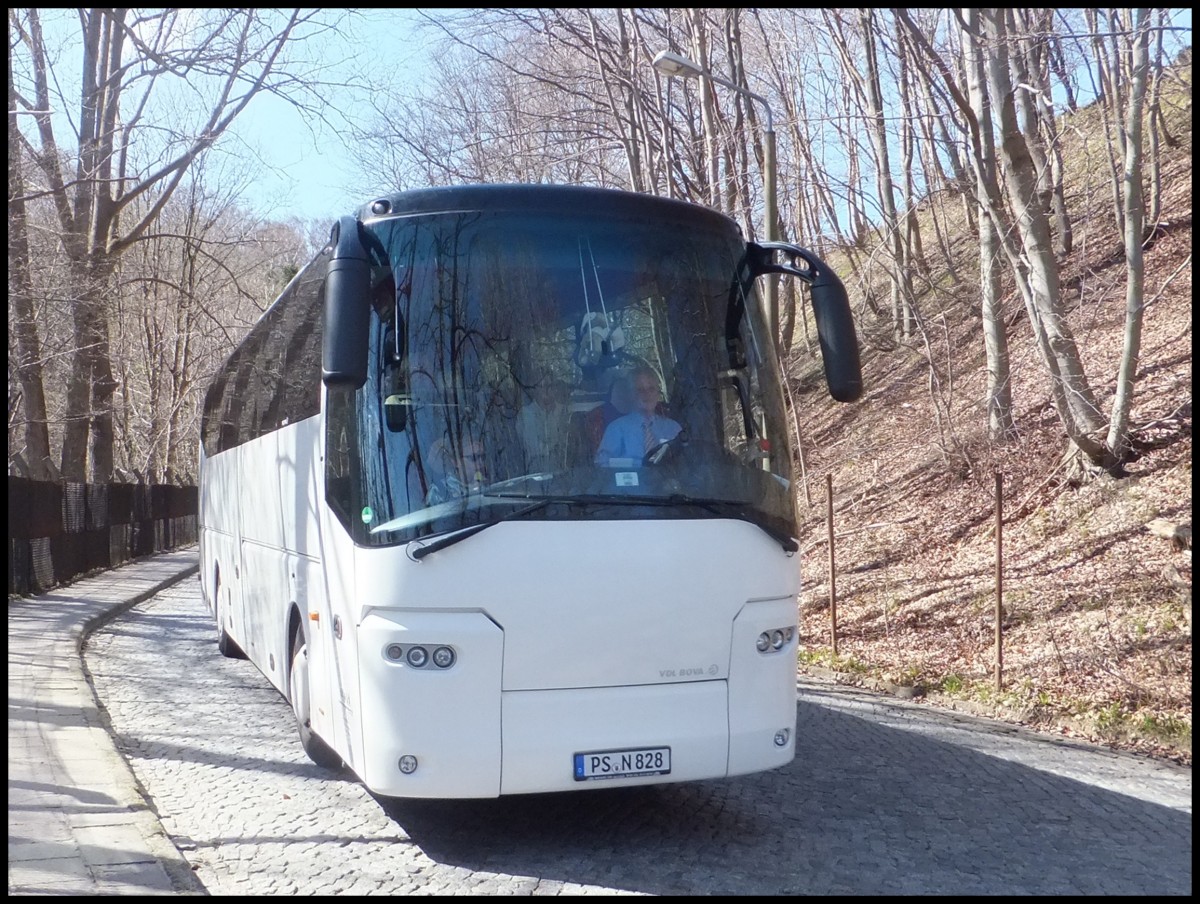VDL Bova Magiq aus Deutschland im Stadthafen Sassnitz.