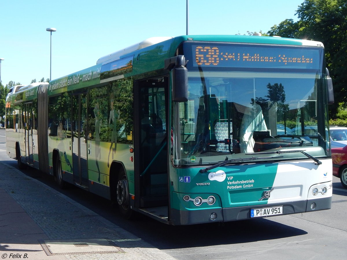 Volvo 7700 vom Verkehrsbetrieb Potsdam in Berlin. 
