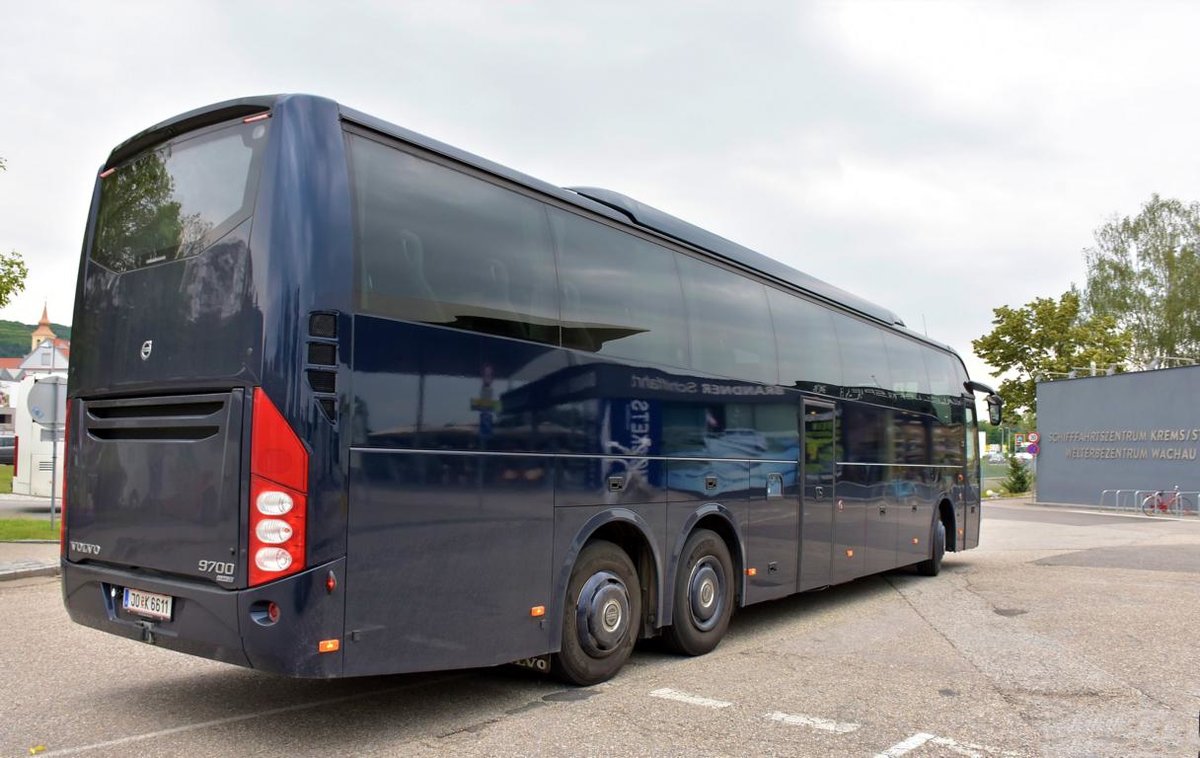Volvo 9700 aus �sterreich 2018 in Krems gesehen.