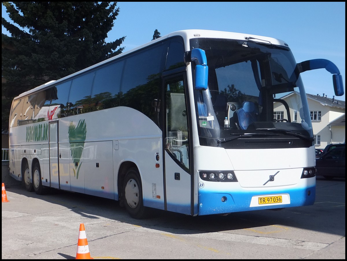 Volvo 9700 von Bergholdt aus D�nemark in Sassnitz.
