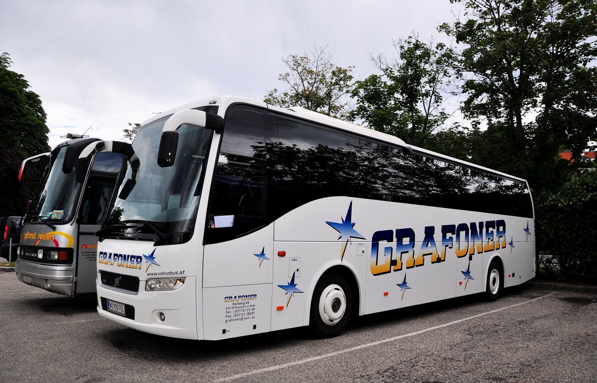 Volvo 9700 von Grafoner Reisen aus �sterreich im Juni 2015 in Krems gesehen.