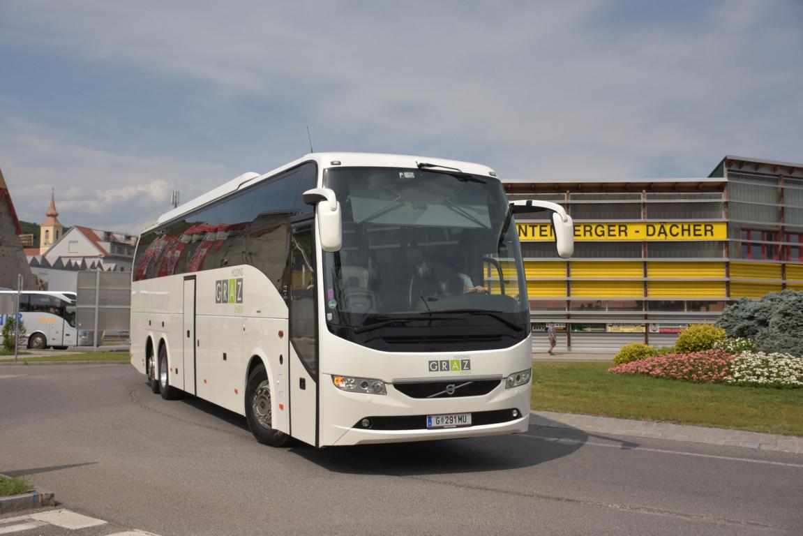 Volvo 9700 von den GRAZER Linien im Mai 2018 in Krems.
