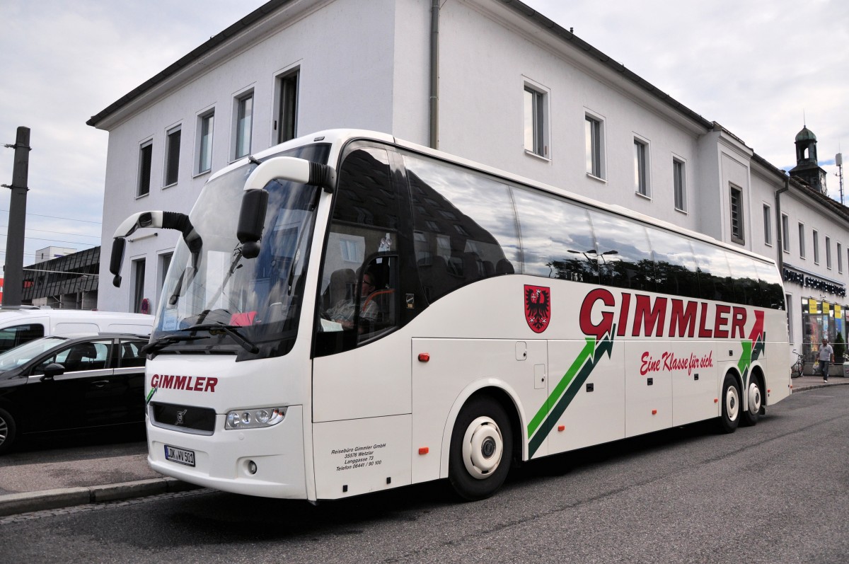 Volvo 9700 vom Reiseb�ro Gimmler aus Deutschland am 12.Juli 2014 in Krems gesehen.
