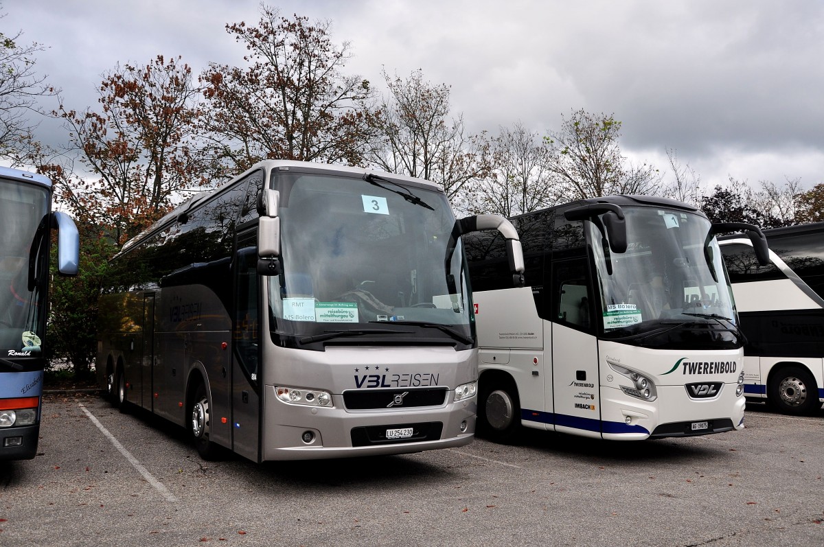 VOLVO 9700 von VBL Reisen aus der Schweiz am 12.9.2015 in Krems.