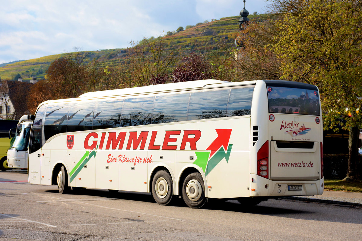 Volvo 9900 von Gimmler Reisen aus der BRD in Krems.