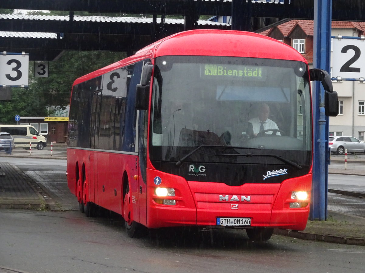 Wagen 160 von Steinbr�ck, ein MAN Lions Regio, ist am 12.07.17 auf der Linie 890 unterwegs.