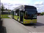 Ein Hybrid Bus aus M�nchen zugast beim RPNV / Hier steht der Bus vom Typ MAN aufm Busbahnhof in Bergen am 24.5.13